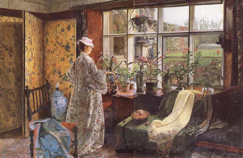 Atkinson Grimshaw Spring china oil painting image